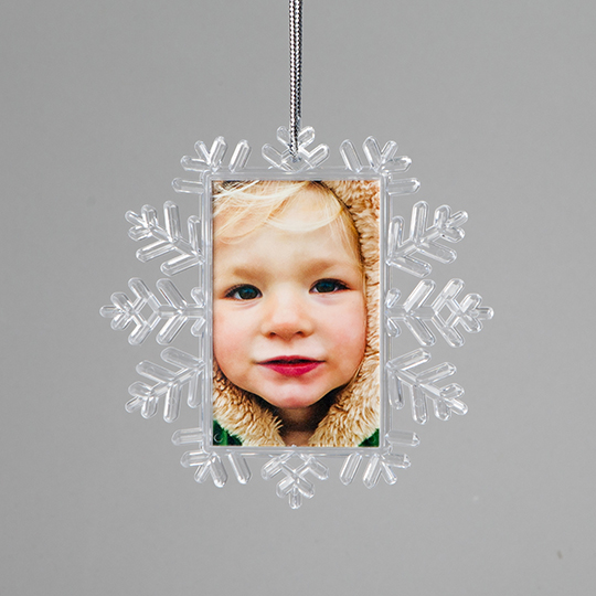 Snowflake Decoration Personalised Photo Christmas Snowflake Decoration