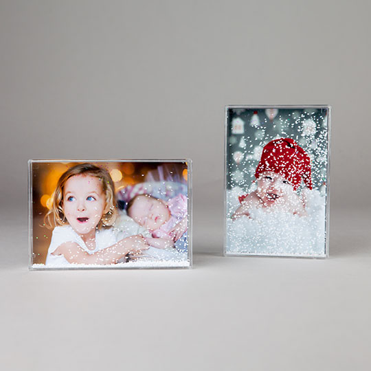Snow & Glitter Block Personalised Snow & Glitter Block
