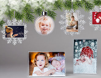 Personalised Photo Christmas Decorations